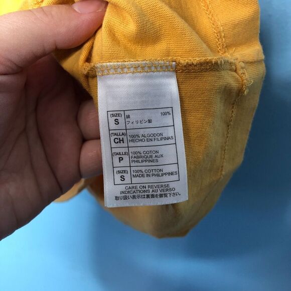 Disney T Shirt Men Small Yellow Mickey Mouse Disney World 40th Anniversary Retro - Picture 5 of 8